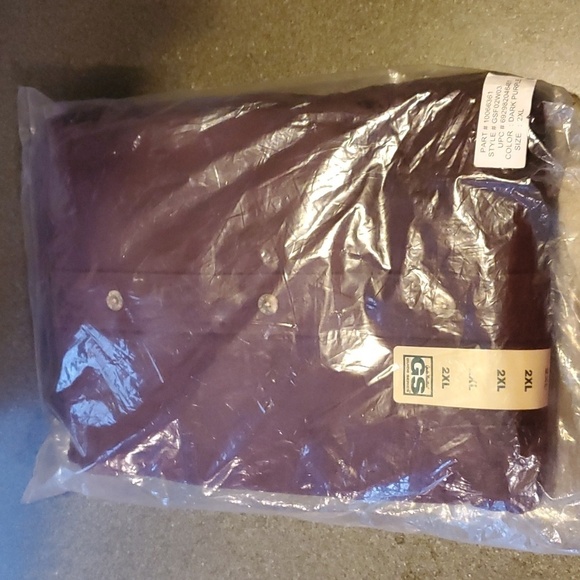 Gander Mountain Guide Series EggPlant Dark Purple LSleeve Flannel Sz 2X Shirt - Picture 7 of 8